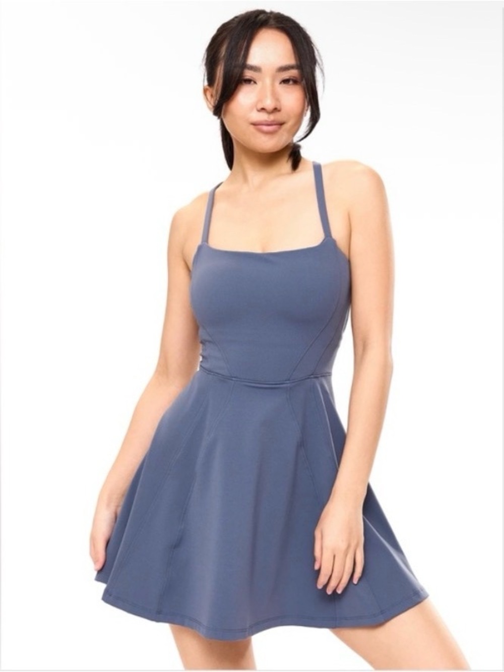 Buffbunny Collection Bend and Snap Athletic Dress Barista Blue S